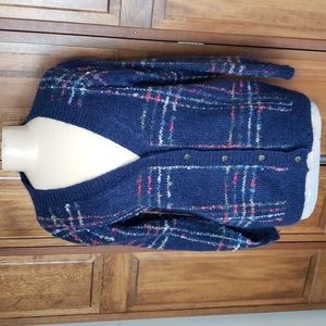 ID Distinctions VTG Mohair Cardigan Sweater, Sz M
